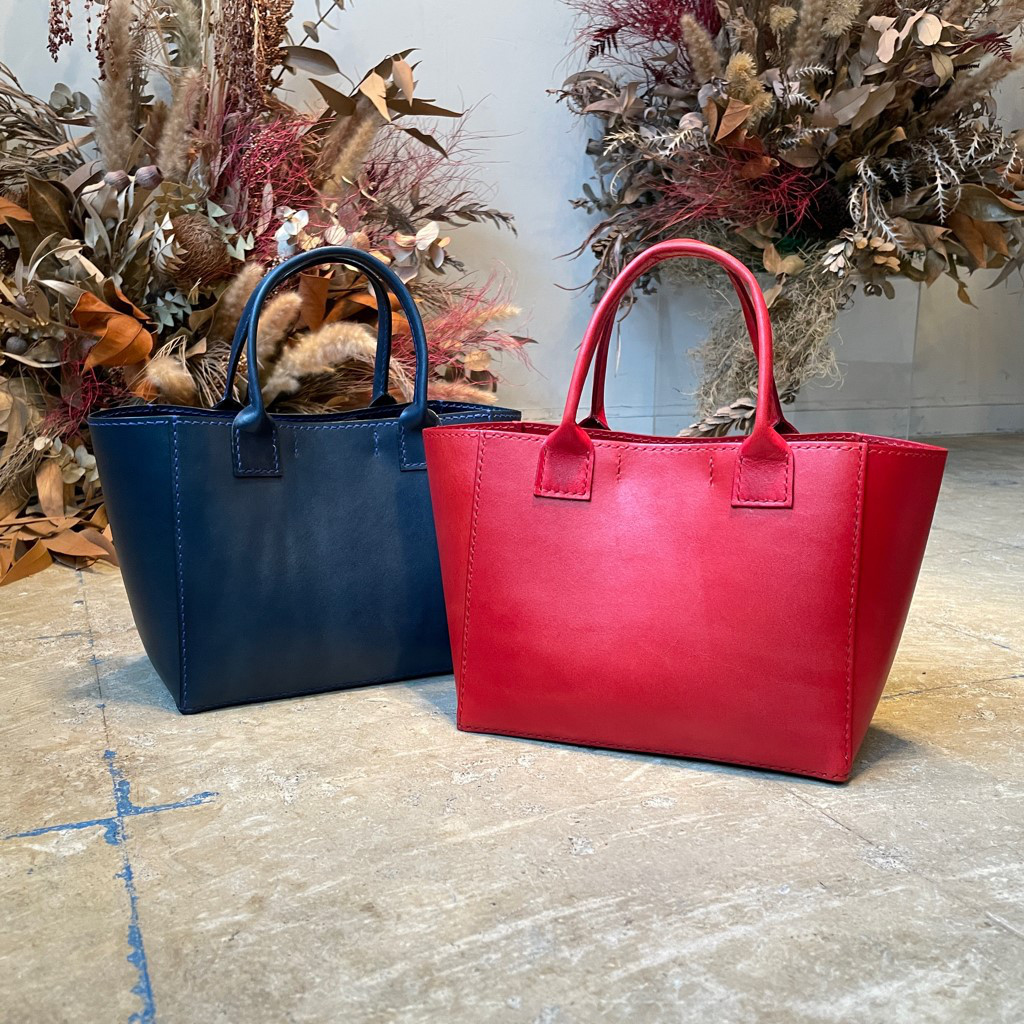 【21色から選べる】栃木レザー製ランチトートバッグ