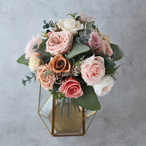 プリザーブドフラワーでつくる ウェディングブーケ アフターブーケ可能