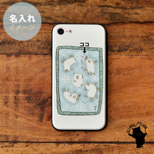 強化ガラス iPhoneケース iphone16 iphone15 iPhone14 16e 白猫 雪 冬