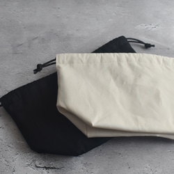 シンプルな洗える保冷保温ランチ巾着(コットン) 11枚目の画像