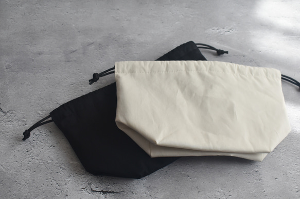 シンプルな洗える保冷保温ランチ巾着(コットン) 11枚目の画像