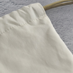 シンプルな洗える保冷保温ランチ巾着(コットン) 10枚目の画像