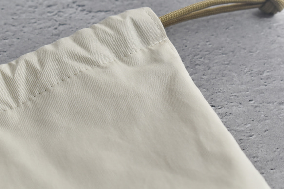 シンプルな洗える保冷保温ランチ巾着(コットン) 10枚目の画像