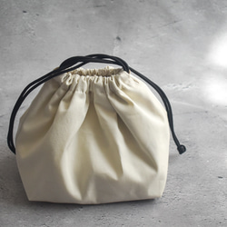 シンプルな洗える保冷保温ランチ巾着(コットン) 8枚目の画像