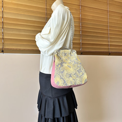 creema限定　素敵な刺繍、携帯ポーチ,スマイルフラワー 7枚目の画像