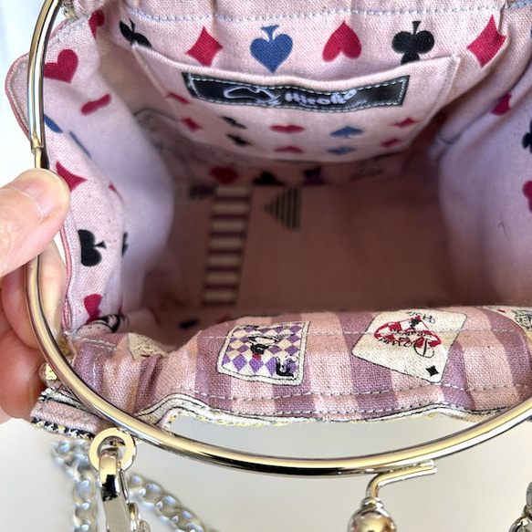 creema限定　素敵な刺繍、携帯ポーチ,スマイルフラワー 6枚目の画像