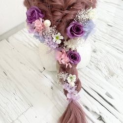 ラプンツェル 髪飾り ヘッドドレス 赤 レッド ヘッドドレス