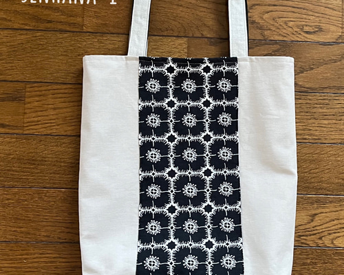 ハンドメイド　マルシェトートバッグ　ミナペルホネン　アネモネ ハンドメイド マルシェトートバッグ ミナペルホネン アネモネ anemone