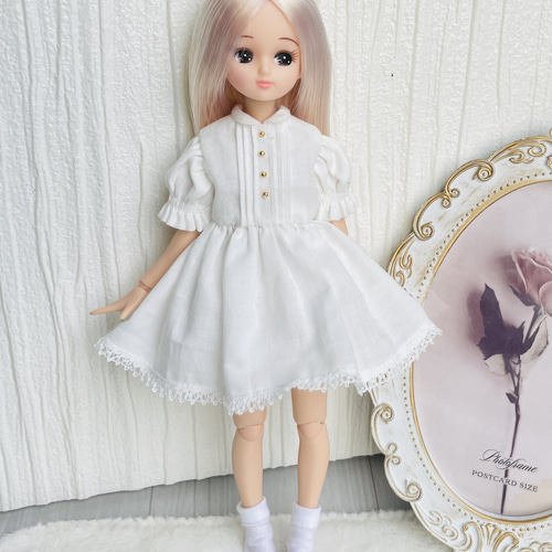 白のワンピース リカちゃん オビツ22 ピュアニーモ その他人形 アリス