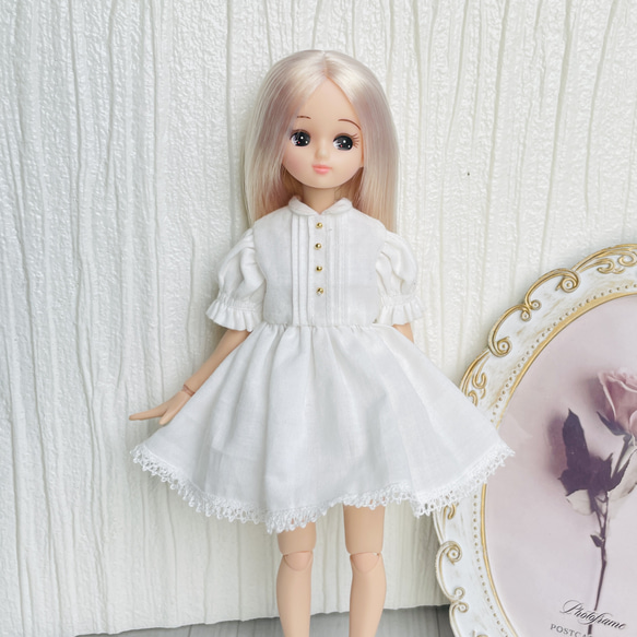 白のワンピース リカちゃん オビツ22 ピュアニーモ その他人形 アリス