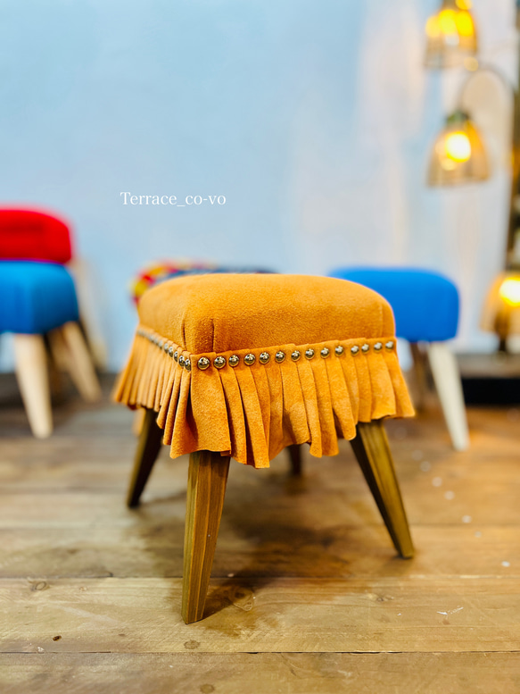 cochon FURIRU stool  ~キャメル~ 8枚目の画像