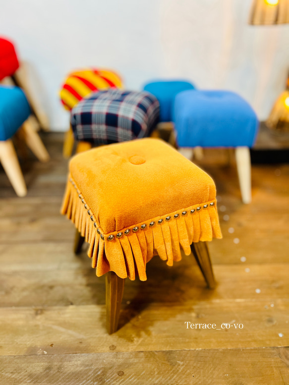 cochon FURIRU stool  ~キャメル~ 7枚目の画像