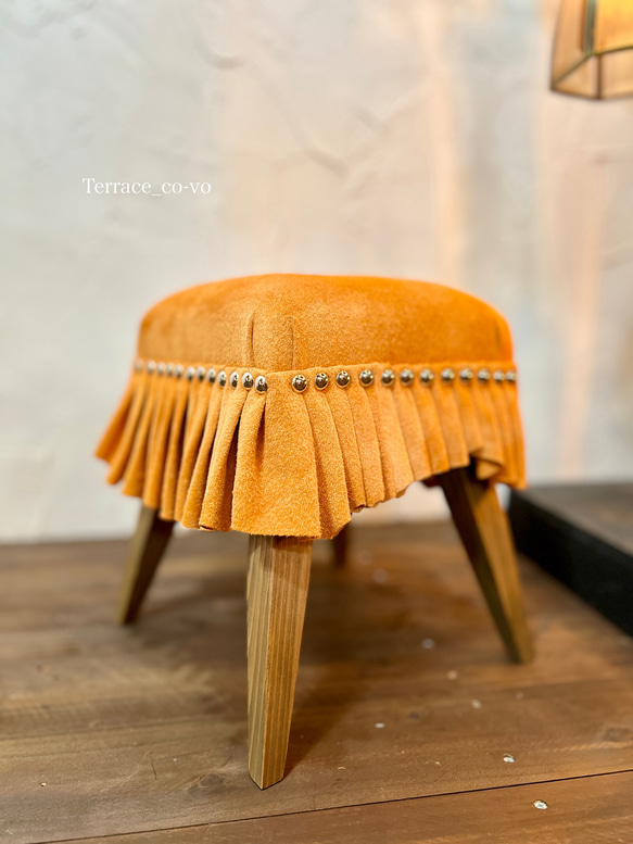 cochon FURIRU stool  ~キャメル~ 2枚目の画像