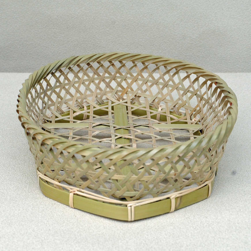 竹 茶碗かご 六つ目編み 中 その他インテリア雑貨 Basketry 通販