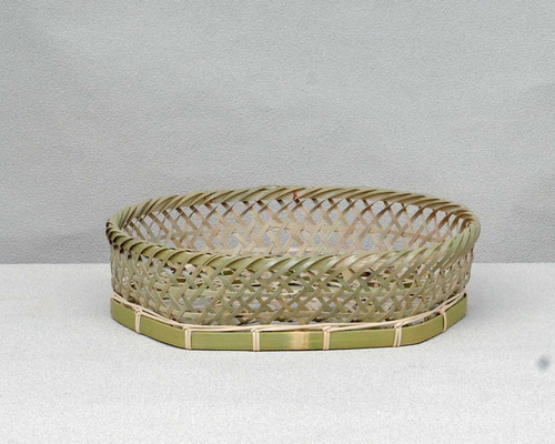 竹 茶碗かご 六つ目編み 中 その他インテリア雑貨 Basketry 通販