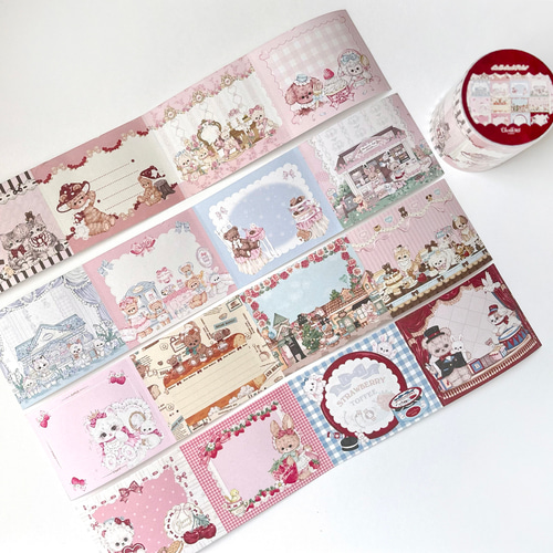 特別価格ロールシールメモ付きBOXセット Cherish365【書けるロールシール vol.1】型抜き ロールテープ / ロール