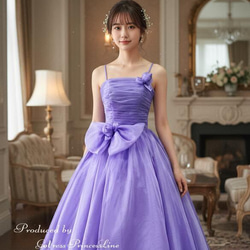カラードレス パープル 紫 演奏会ドレス 発表会 ステージ 舞台