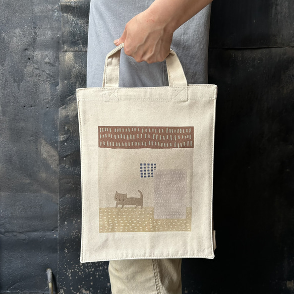 手提袋 Nekotoya Z-2005-A 棉質 12 盎司 第2張的照片