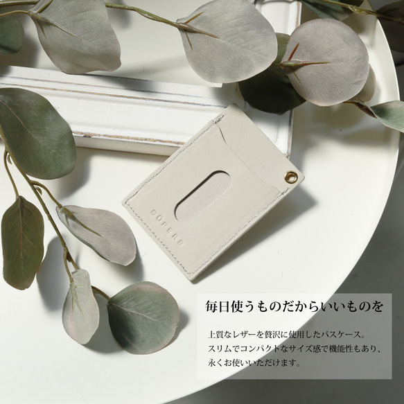 [金屬箔鬍鬚通行證盒/3 種顏色可選] 一款引人注目且時尚的 IC 通行證盒/通行證夾，可陪伴您出行 第2張的照片