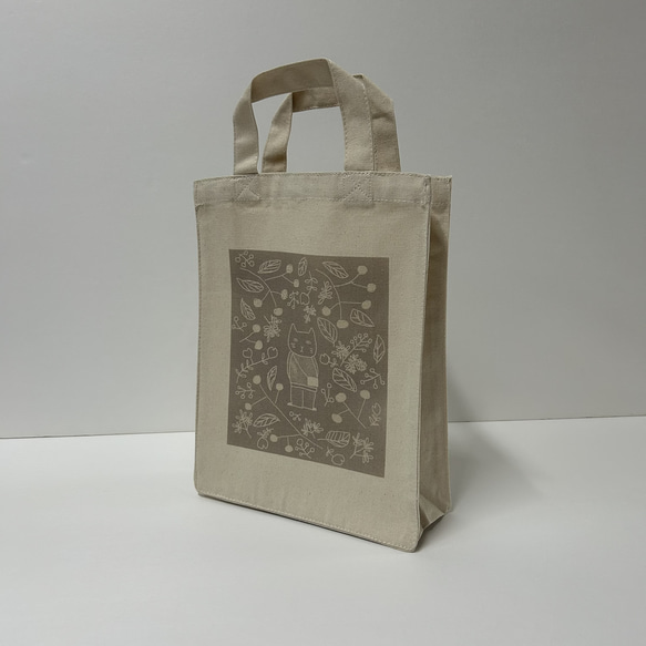 貓花手提袋 Z-2006-A 棉質 12oz 第1張的照片