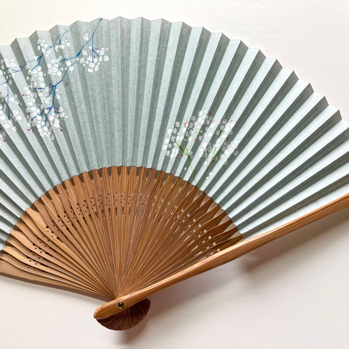 趣 -omomuki- 〈カスミソウ〉 京扇子 その他ファッション雑貨