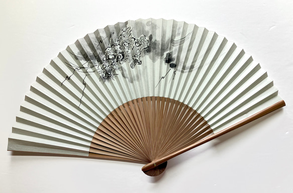 趣 -omomuki- 〈墨絵龍〉 京扇子 その他ファッション雑貨 ほり