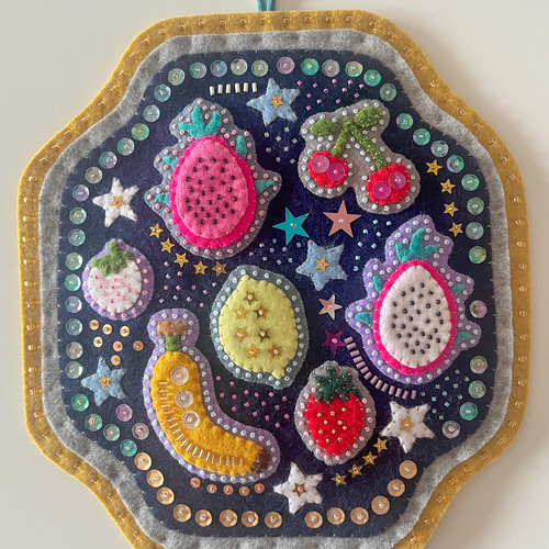 送料無料】☆石鯛 刺繍 オリジナル ワッペン 金・赤糸 検索