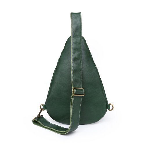 ボディバッグ 本革 レザー グリーン 緑 ショルダーバッグ ボディー