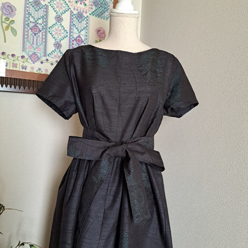 ＊期間限定セール④＊着物リメイク＊ハンドメイド＊半袖ワンピース　正絹 期間限定セール①＊着物リメイク＊ハンドメイド＊半袖ワンピース