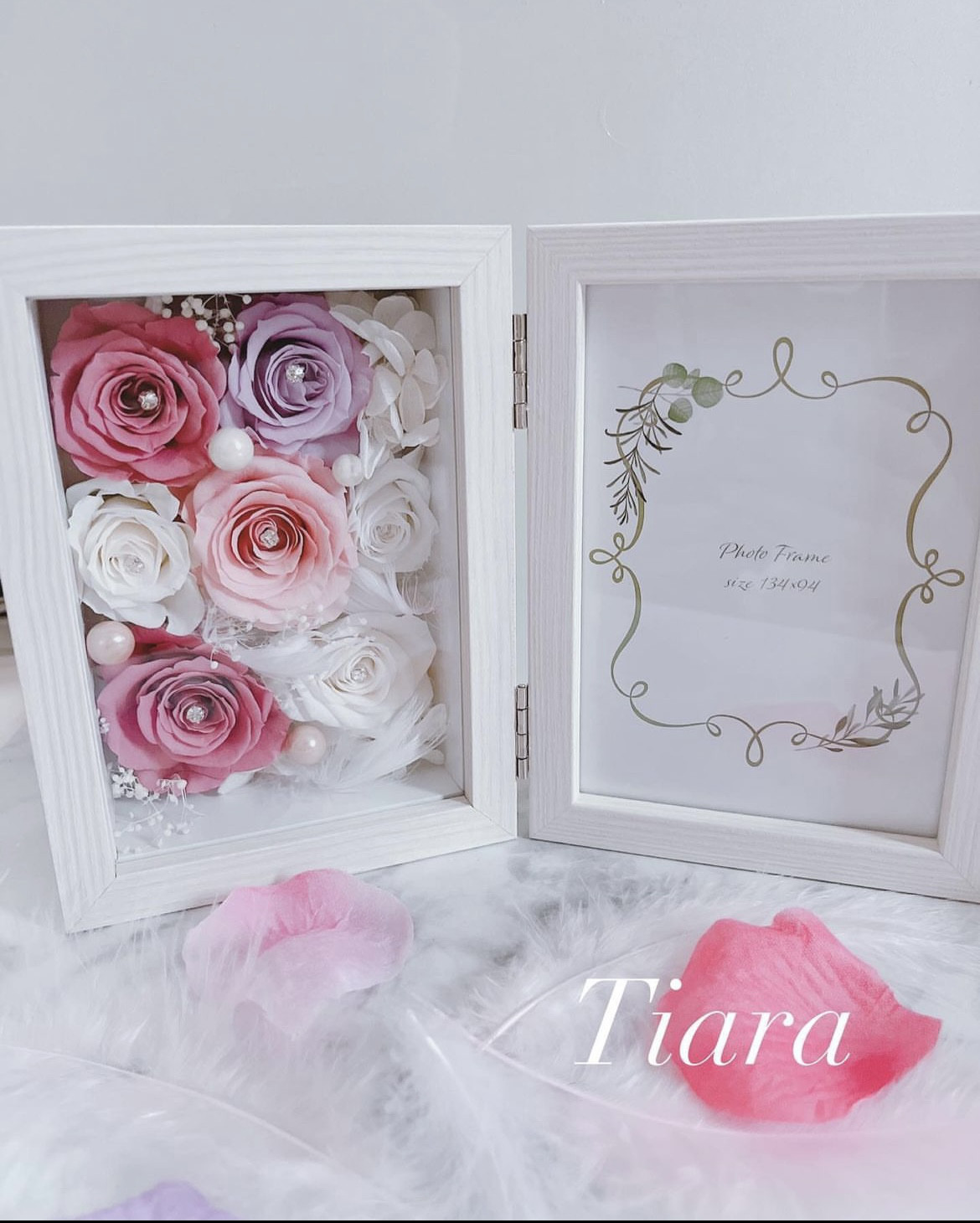 プリザーブドフラワーフォトフレーム