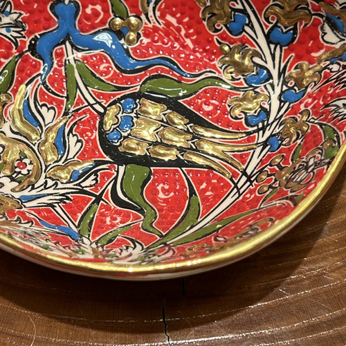 トルコセラミック花柄三つ仕切り飾り皿 トルコセラミック花柄三つ仕切り飾り皿 薬味皿・豆皿 トルコ製 通販