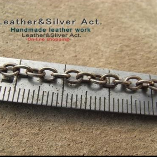 Leather&Silver Act. ハンドメイド シルバーネックレス メンズ
