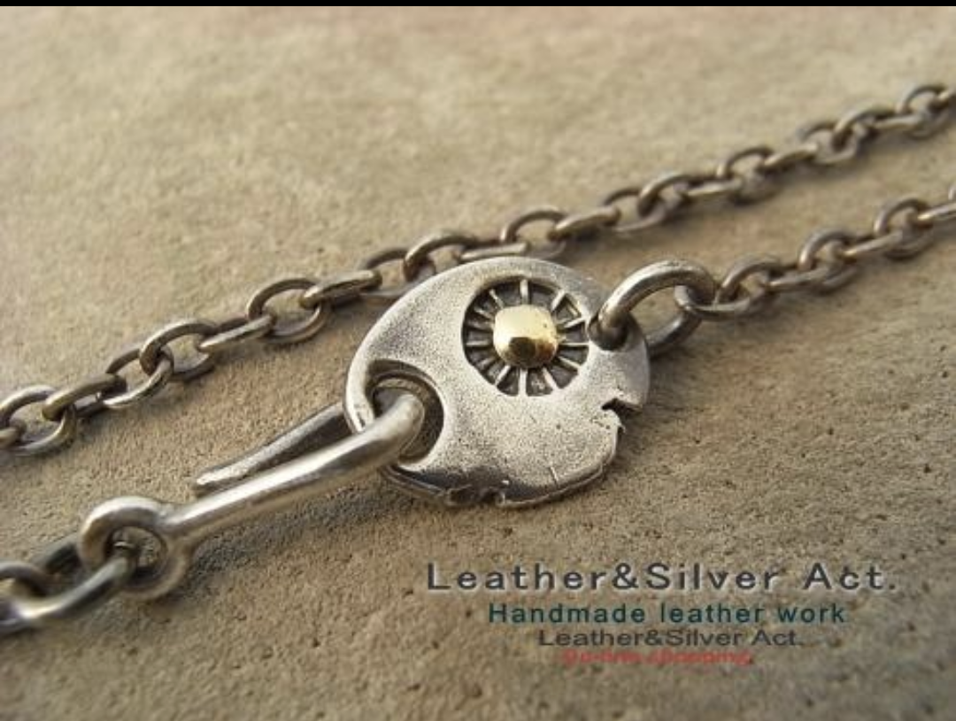 Leather&Silver Act. ハンドメイド　シルバーネックレス　メンズ、レディース　シルバーチェーン
