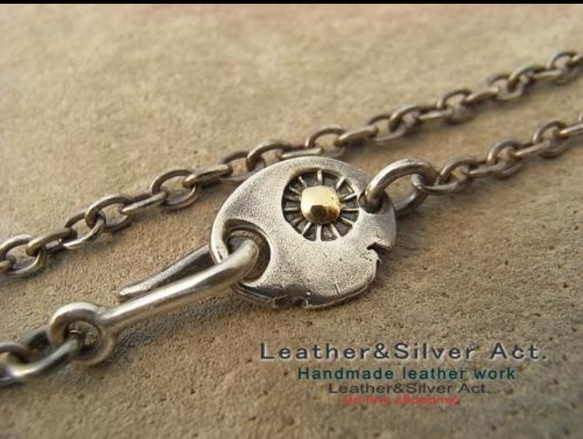 【ギフ_包装】 Act. Leather&Silver ハンドメイド メンズ シルバーネックレス アクセサリー