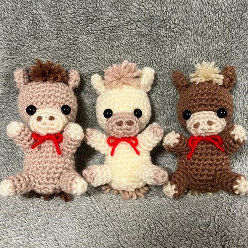 2026年午年♡馬の帽子・編みぐるみセット♡新生児用 帽子(ベビー