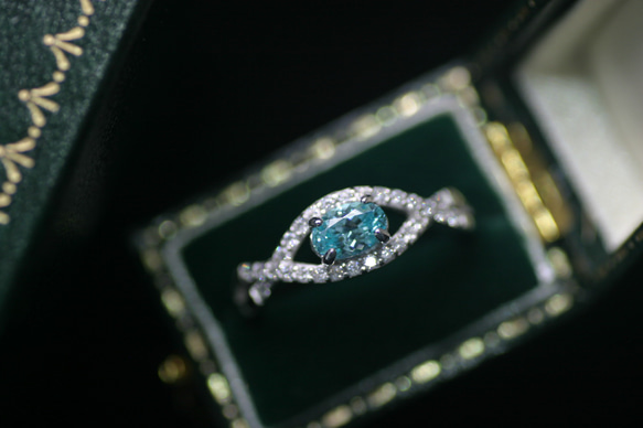 強ネオン　パライバトルマリンリング　2号　新品 強ネオン パライバトルマリンリング 2号 新品