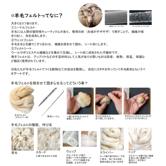 うちの子オーダー2025【ベーシックコース：オーダーメイド羊毛フェルト 猫 犬】ペットメモリアル2025 10枚目の画像