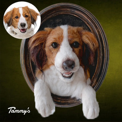 うちの子オーダー2025【プレミアムコース：オーダーメイド　羊毛フェルト 猫 犬】 1枚目の画像