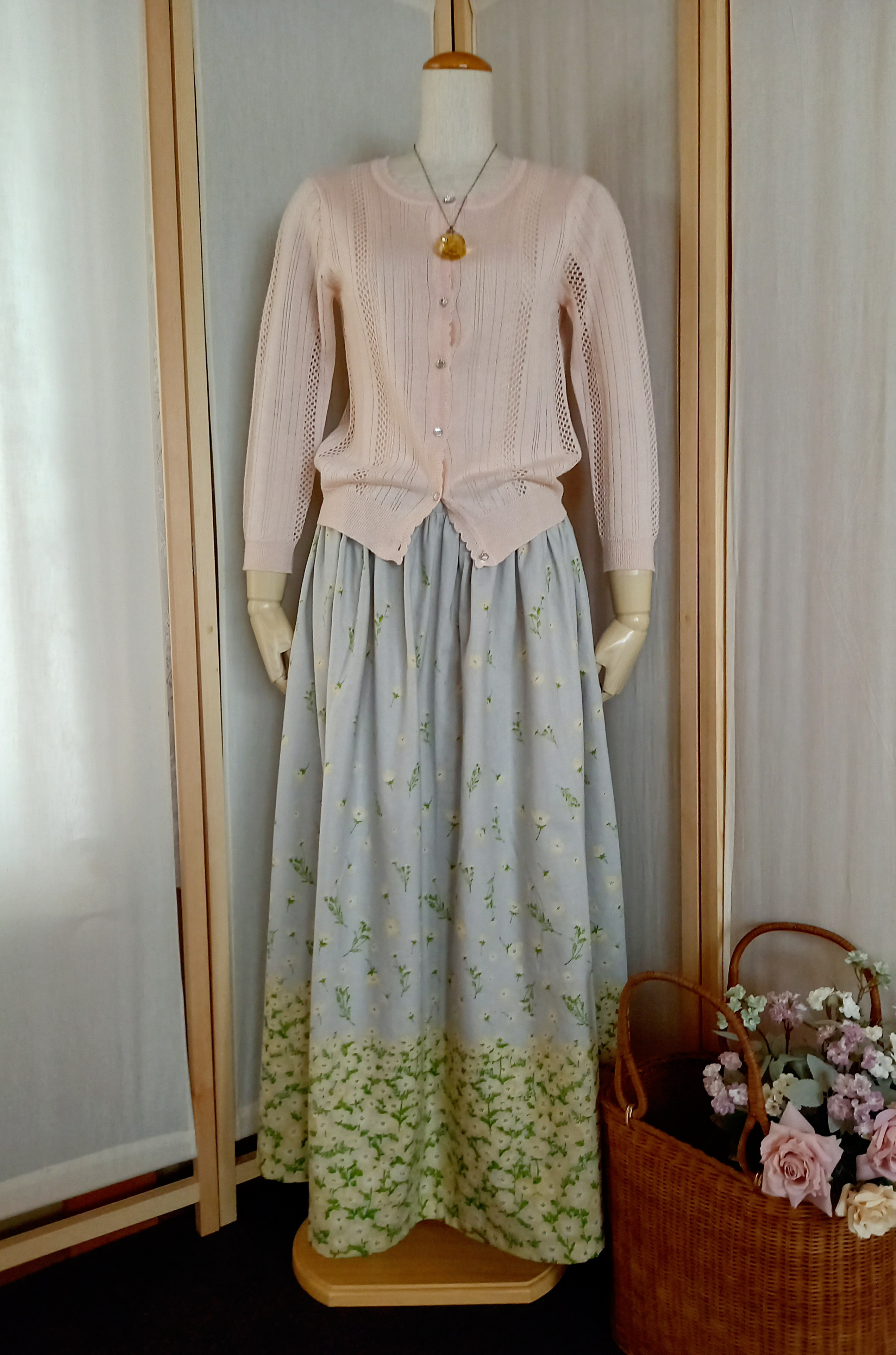 ネモフィラ★初夏のギャザースカート