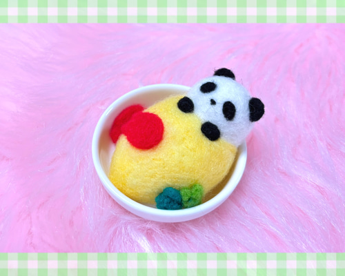 レトロな喫茶店ぱんシリーズ✲おむぱん✲オムレツの中からこんにちは