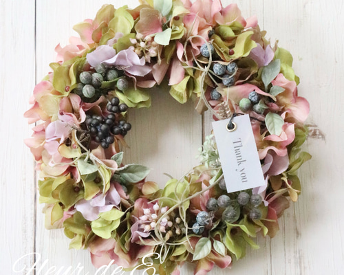 ◯専用ページです◯アーティフィシャルフラワーリース アーティフィシャルフラワー リース 20センチ リース Fleur de E