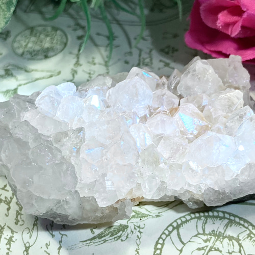 天からの祝福✨　アナンダライト　水晶　レインボークォーツ　原石　クラスター 天からの祝福✨ アナンダライト 水晶 レインボークォーツ 原石