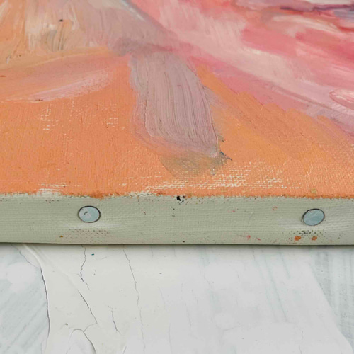 38×46㎝「リアルあかちゃん。２」油彩・原画・F8 38×46㎝「リアルあかちゃん。2」油彩・原画・F8 38×46