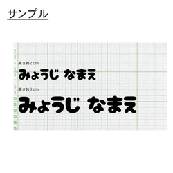 【アイロン転写】お名前シール✨ひらがな・漢字・英語対応◎ 洗濯OK！水着・水泳帽・体操服にも使える便利シート 8枚目の画像