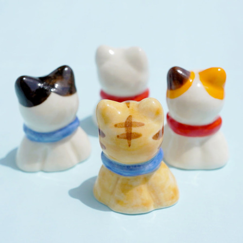 選べる]ネコのてるてる坊主さん[人形 置物 猫] その他人形