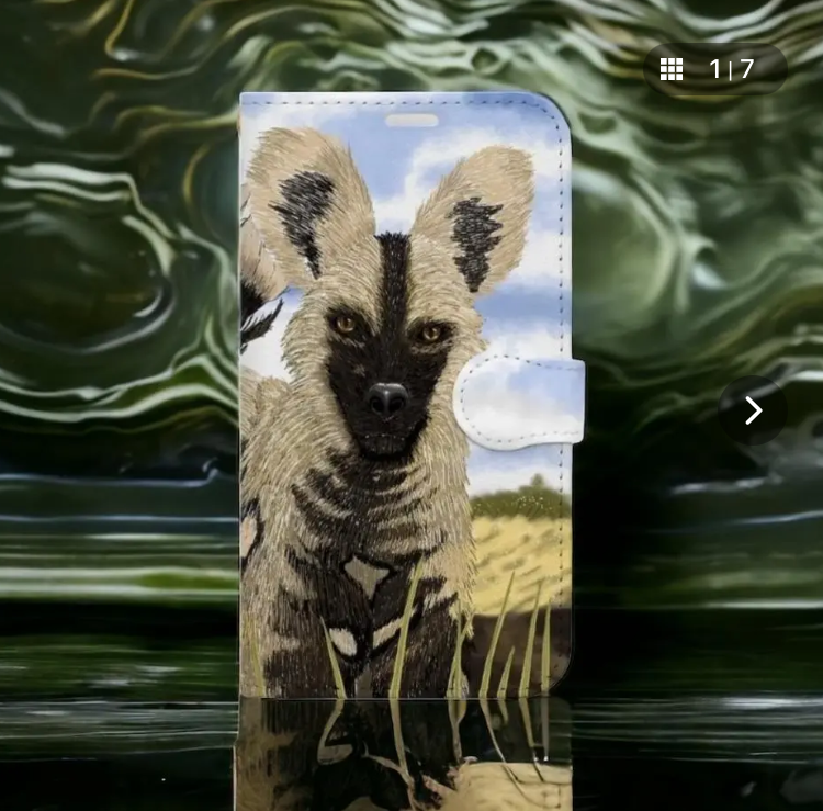 濡れるまえに｜リカオン・ルアム＆ナムティ｜帯あり手帳型iPhoneケース