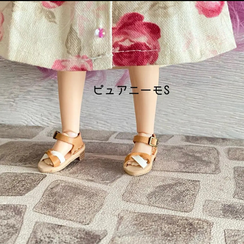 ブライス　ピュアニーモS 1/6　本革　＊お花サンダル・空色・アンクレット♪＊ 0863fb09baed2432466087b87bcfe1