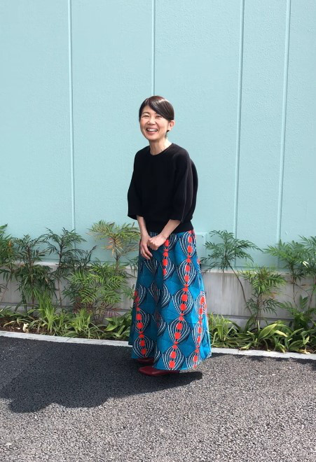 【受注製作】フレアマキシスカート長さが選べる！赤い実ボタニカル05801かめ庵