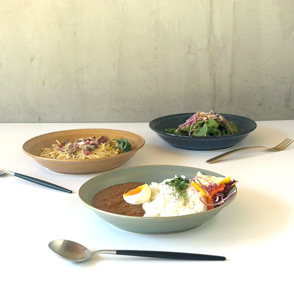カレー皿 22cm 深皿 7color /r165 5枚目の画像