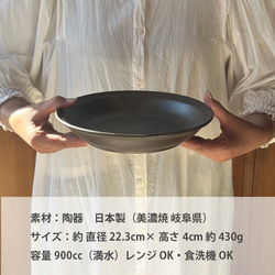 カレー皿 22cm 深皿 7color /r165 7枚目の画像